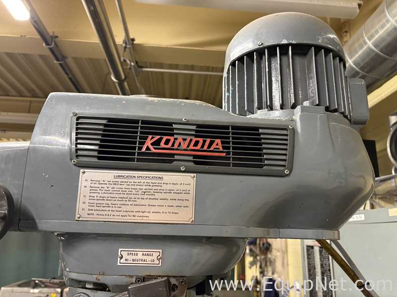 Clausing Kondia FV-1 Vertical Knee Milling Machine