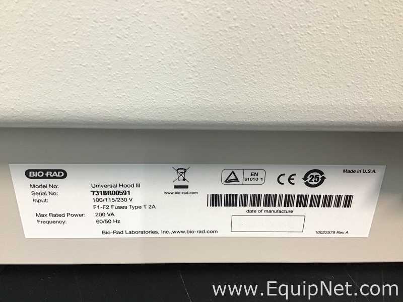 Bio-Rad Universal Hood III ChemiDoc MP Imaging System