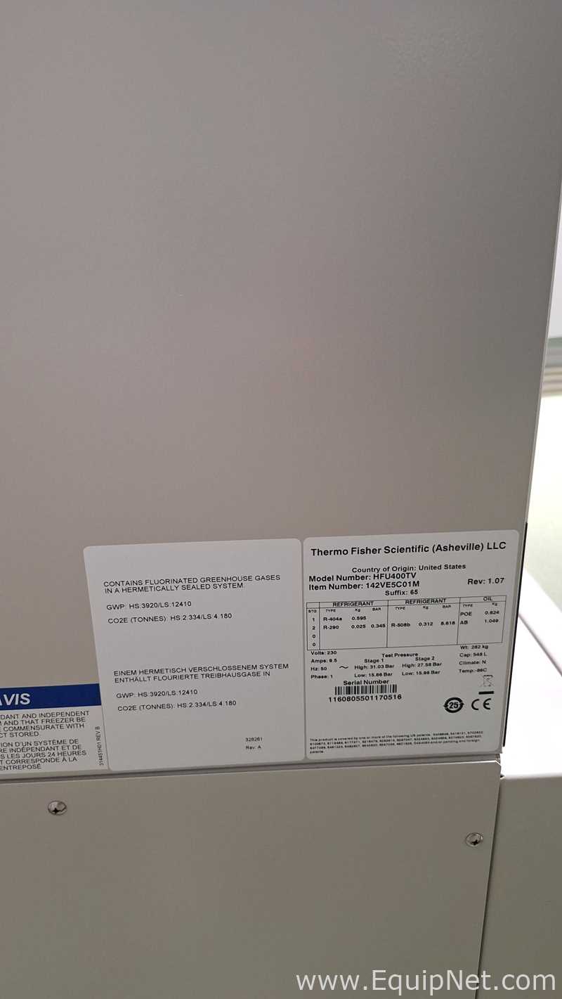Freezer Thermo Fisher Scientific HFU400TV