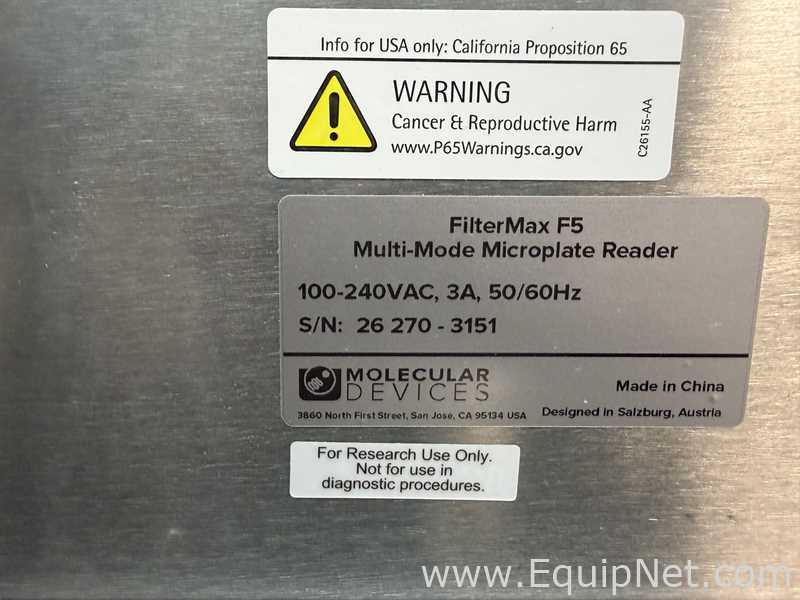 Molecular Devices FilterMax F5  Multi-Mode Microplate Reader