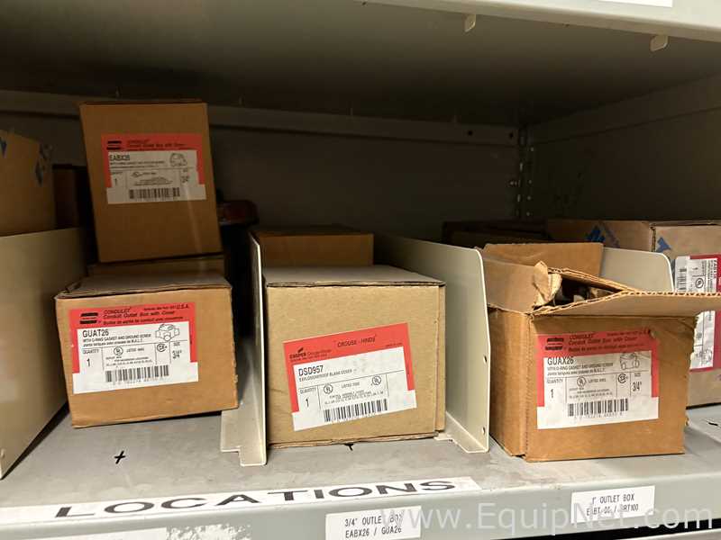 Huge Lot Of Electrical MRO, Cabinets, Pallet Jack Most NEW IN BOXES
