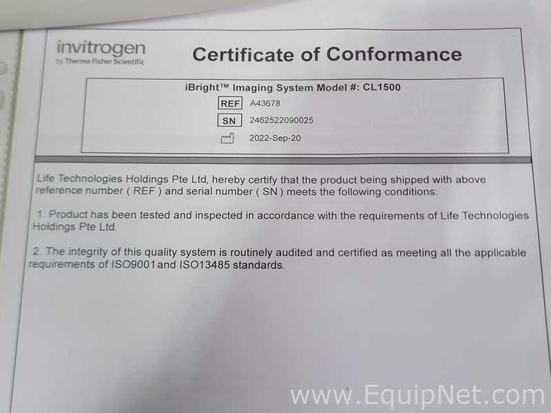 Invitrogen iBright CL1500 Imaging System