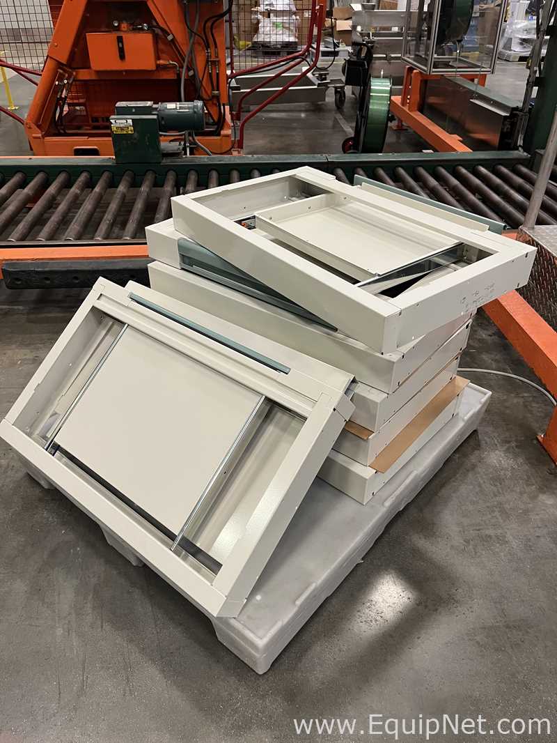 Lot of Lab Storage Counters and Cabinets, Agave and Light Neutral Colors