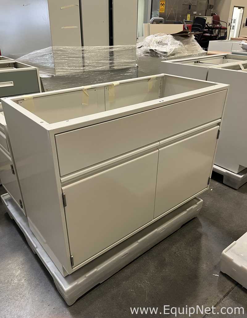 Lot of Lab Storage Counters and Cabinets, Agave and Light Neutral Colors