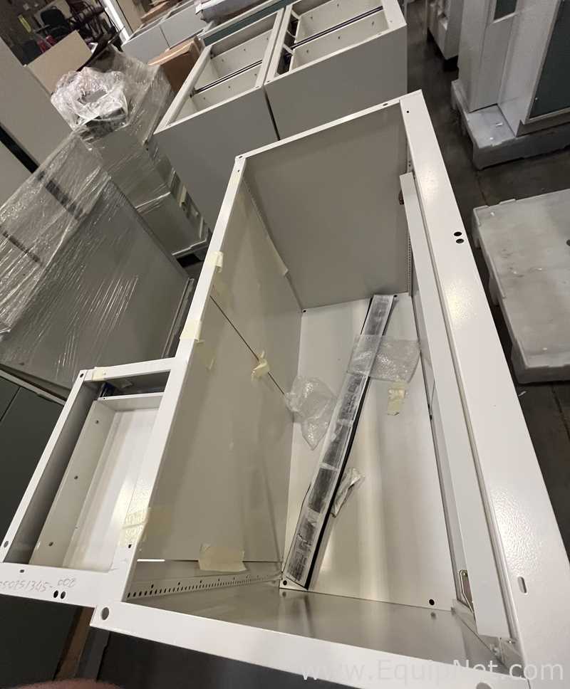 Lot of Lab Storage Counters and Cabinets, Agave and Light Neutral Colors