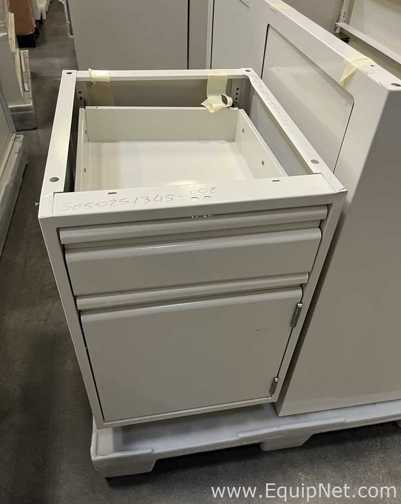 Lot of Lab Storage Counters and Cabinets, Agave and Light Neutral Colors