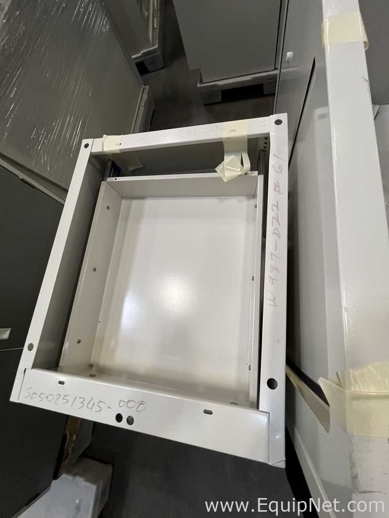 Lot of Lab Storage Counters and Cabinets, Agave and Light Neutral Colors