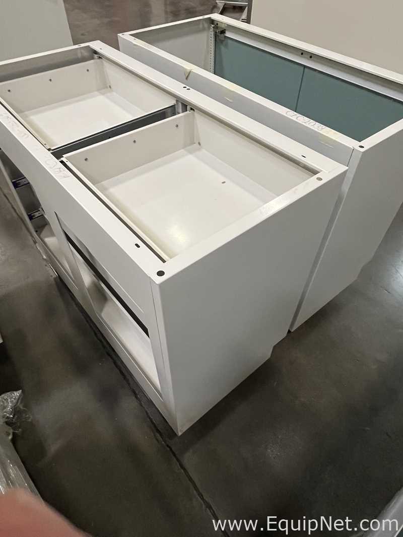 Lot of Lab Storage Counters and Cabinets, Agave and Light Neutral Colors