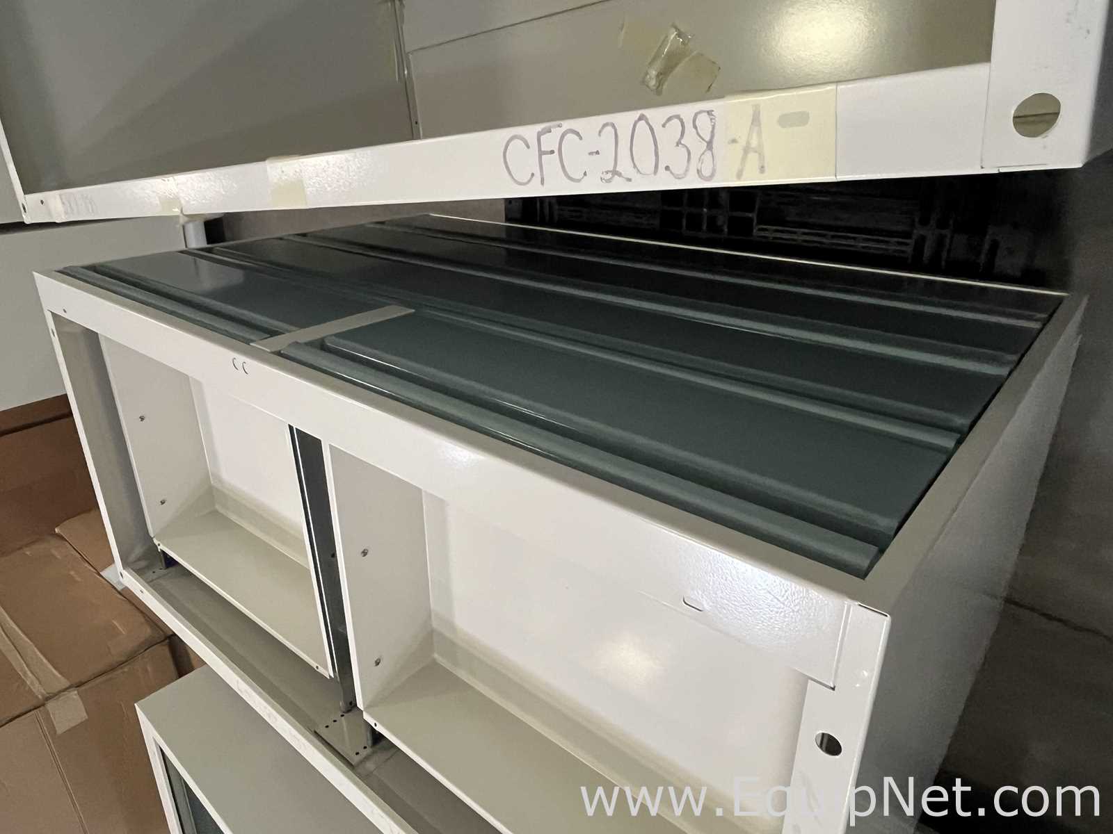 Lot of Lab Storage Counters and Cabinets, Agave and Light Neutral Colors