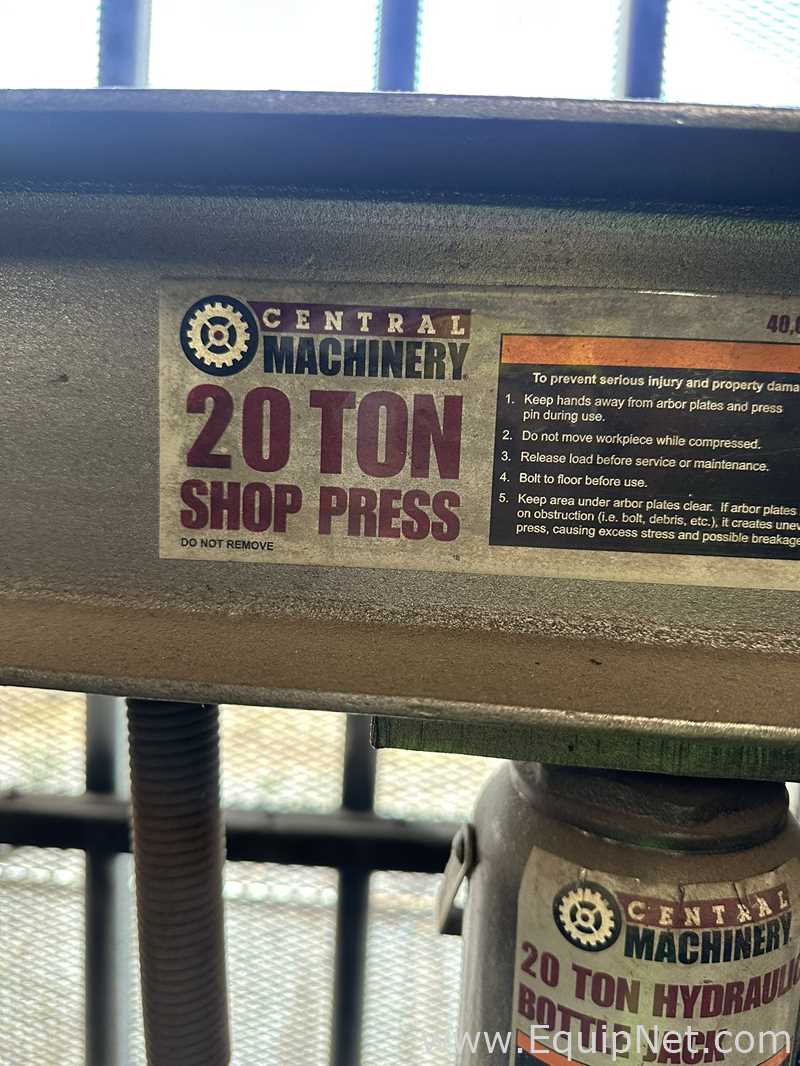 Prensa Diversas Central Machinery .  20 Toneladas