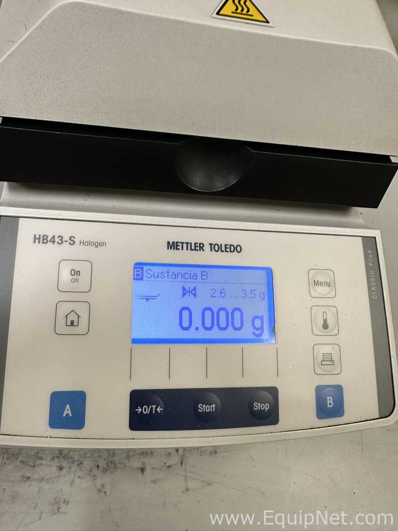 Analizador de Humedad Mettler Toledo HB43-S