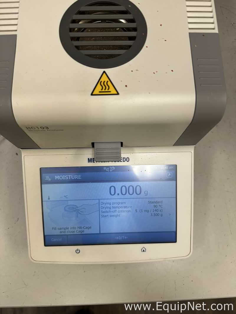 Analizador de Humedad Mettler Toledo HC103/03