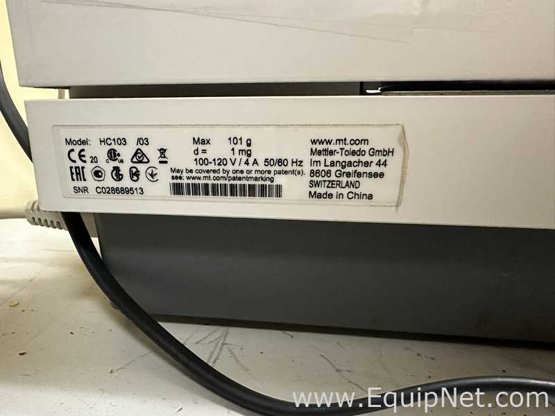 Analizador de Humedad Mettler Toledo HC103/03
