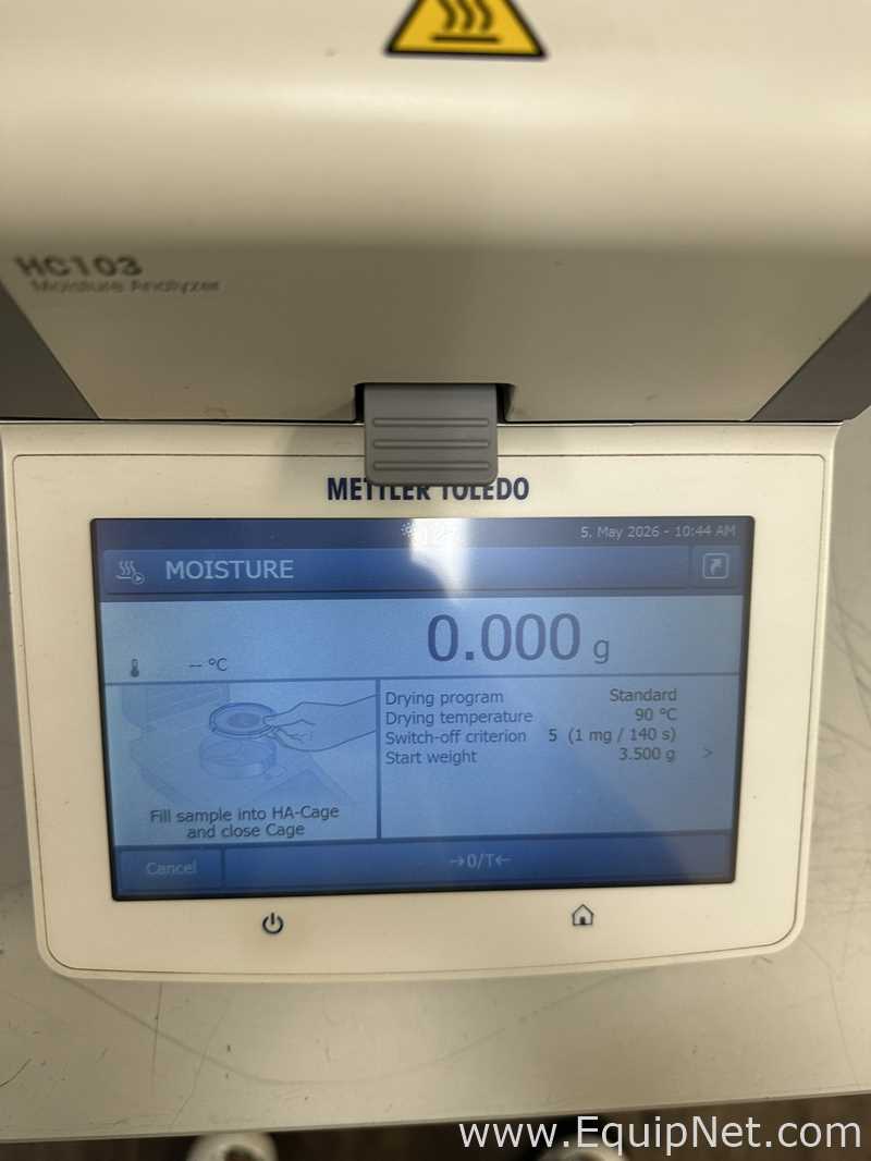Analizador de Humedad Mettler Toledo HC103/03