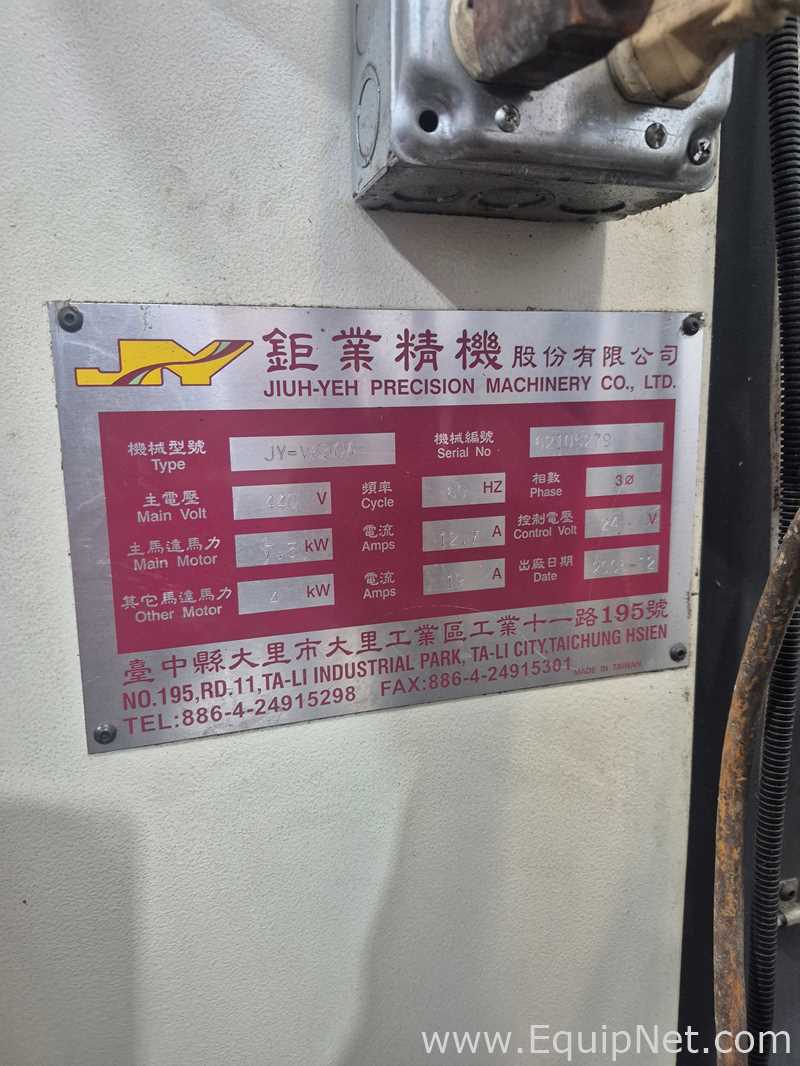 Jiuh-Yeh JY-V650A 50 Taper Vertical Mill
