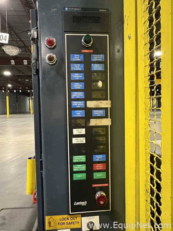 Alvey Series 300 Palletizer With Lantech Stretch Wrapper