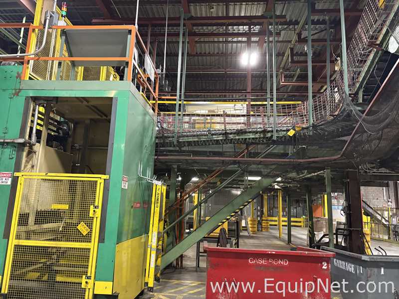 Alvey Series 300 Palletizer With Lantech Stretch Wrapper