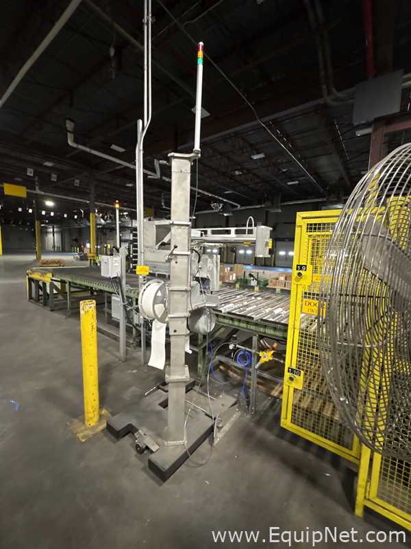 Alvey Series 300 Palletizer With Lantech Stretch Wrapper