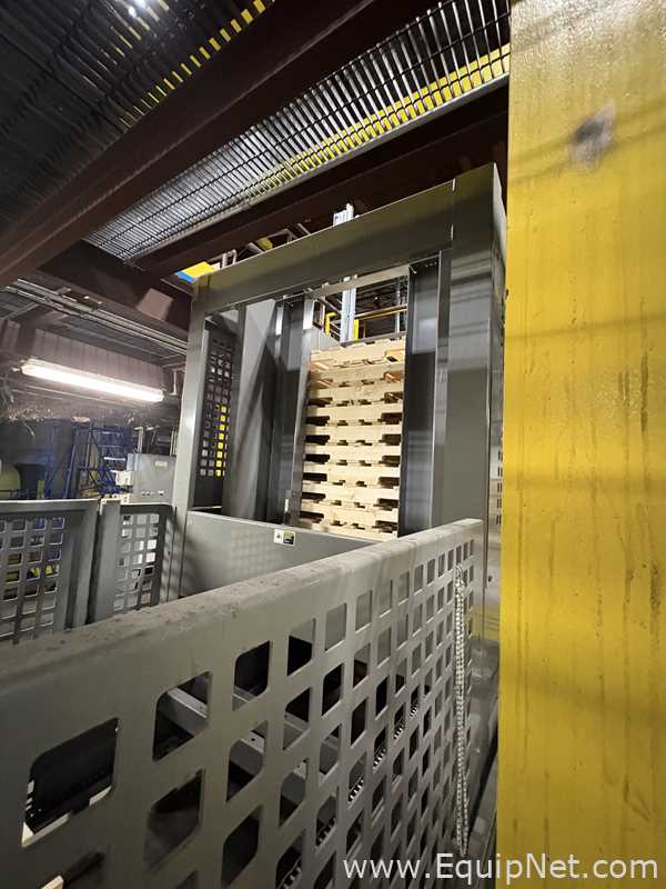 Alvey Series 300 Palletizer With Lantech Stretch Wrapper