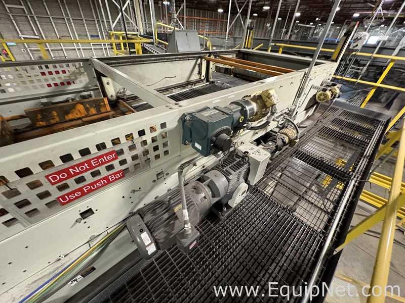 Alvey Model 881 Palletizer and ITW Muller F239 Octopus Pallet Wrapper Line