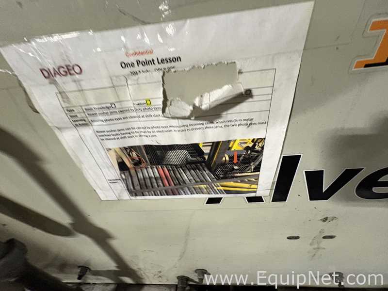 Alvey Model 881 Palletizer and ITW Muller F239 Octopus Pallet Wrapper Line