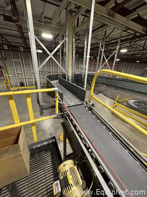 Alvey Model 881 Palletizer and ITW Muller F239 Octopus Pallet Wrapper Line
