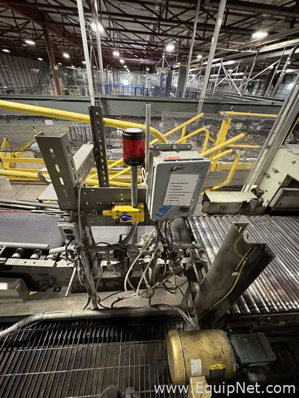 Alvey Model 881 Palletizer and ITW Muller F239 Octopus Pallet Wrapper Line