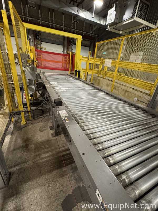 Alvey Model 881 Palletizer and ITW Muller F239 Octopus Pallet Wrapper Line