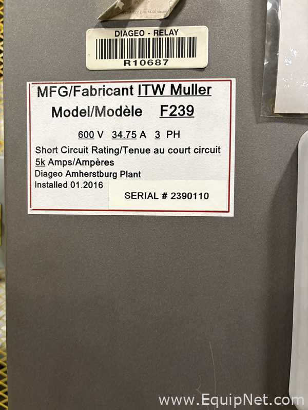 Alvey Model 881 Palletizer and ITW Muller F239 Octopus Pallet Wrapper Line