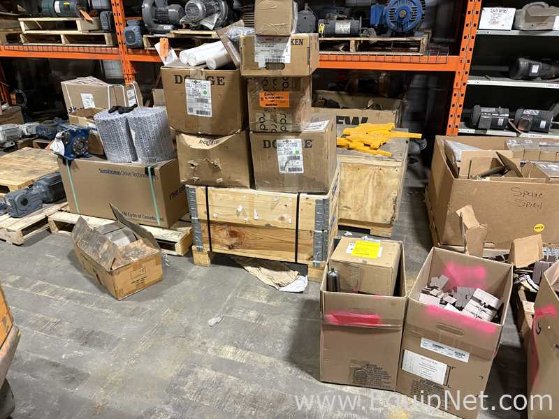 Unused Huge Supply Of Plant MRO Including Motors, Gearboxes, Machine Reapir Parts, Most UNUSED/NIB