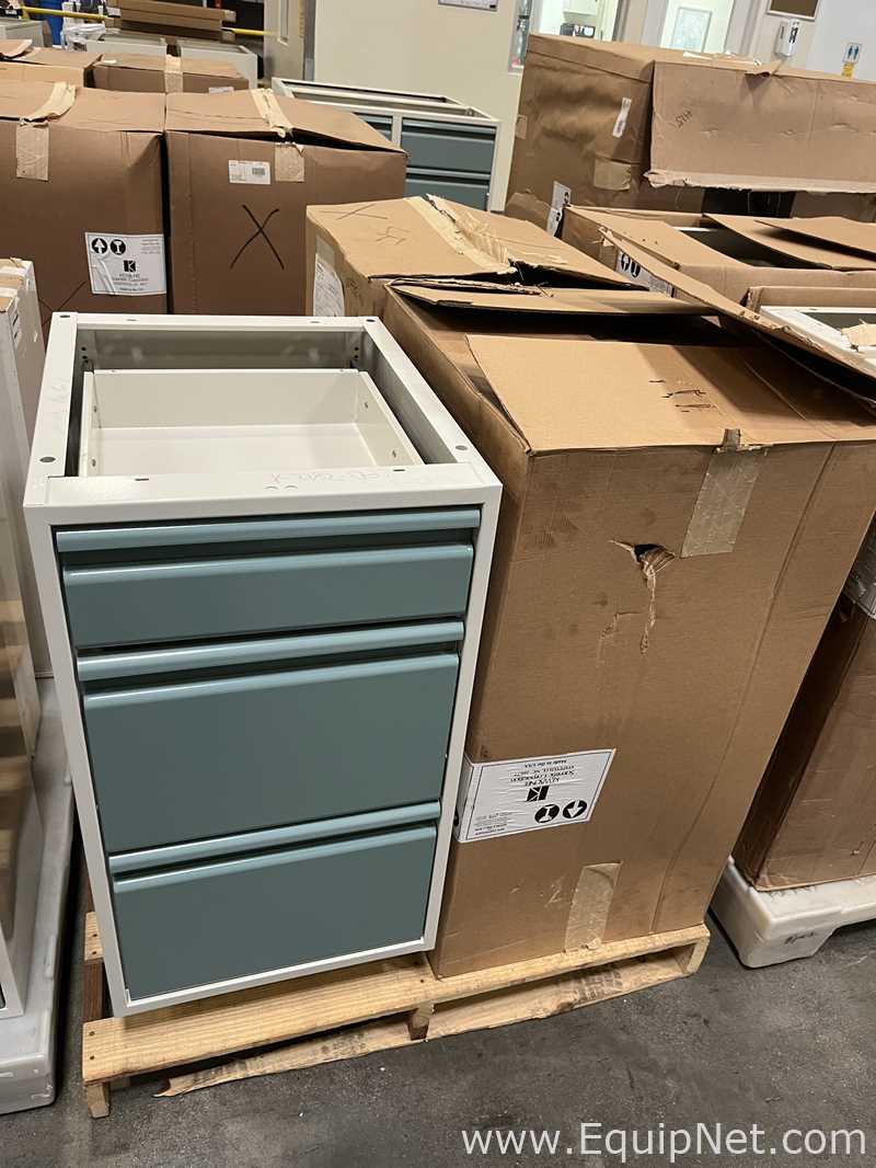 Lot of Lab Storage Counters and Cabinets, Agave and Light Neutral Colors