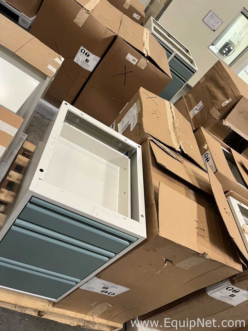 Lot of Lab Storage Counters and Cabinets, Agave and Light Neutral Colors