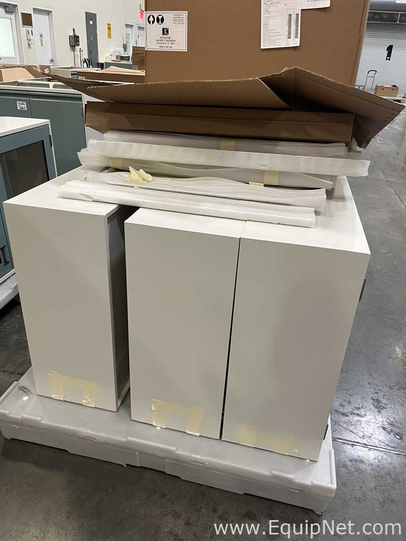 Lot of Lab Storage Counters and Cabinets, Agave and Light Neutral Colors