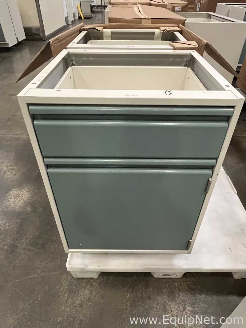 Lot of Lab Storage Counters and Cabinets, Agave and Light Neutral Colors