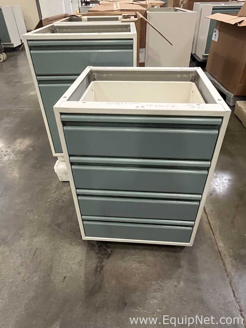 Lot of Lab Storage Counters and Cabinets, Agave and Light Neutral Colors