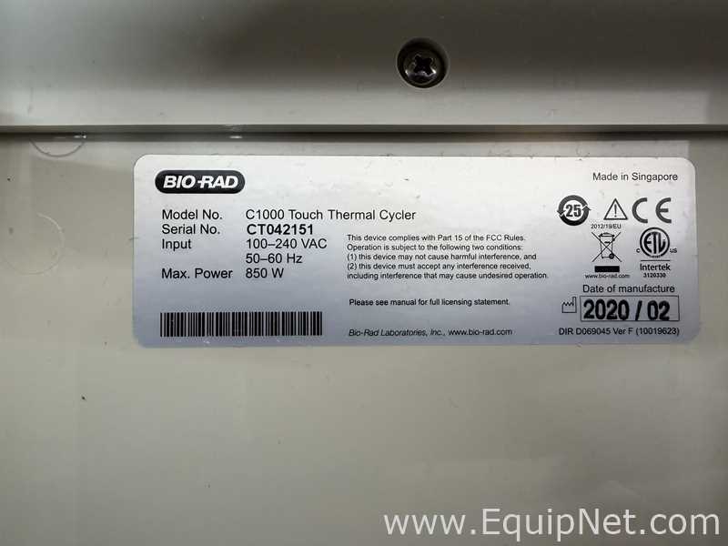 Bio-Rad C1000 Thermal Cycler