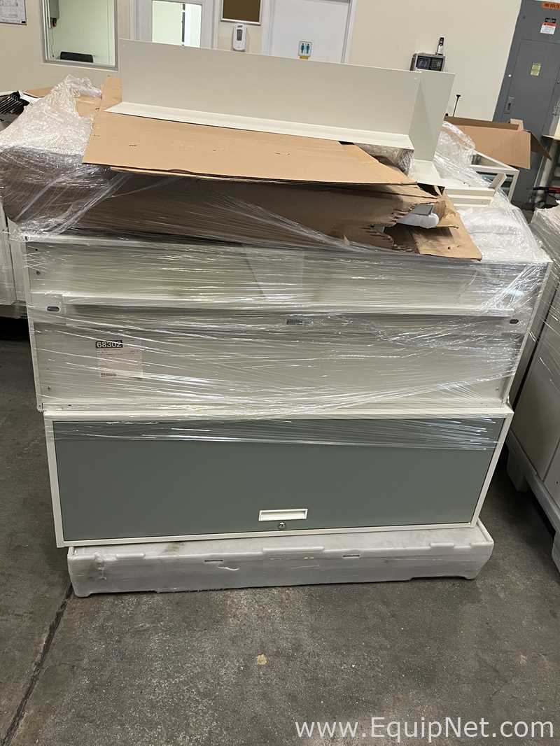Lot of Lab Storage Counters and Cabinets, Agave and Light Neutral Colors