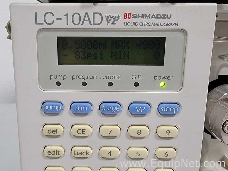 Cromatografía Shimadzu LC-10AD VP