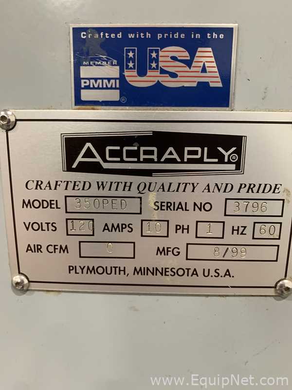 Accraply 350PED Top Panel - Lid Labeler