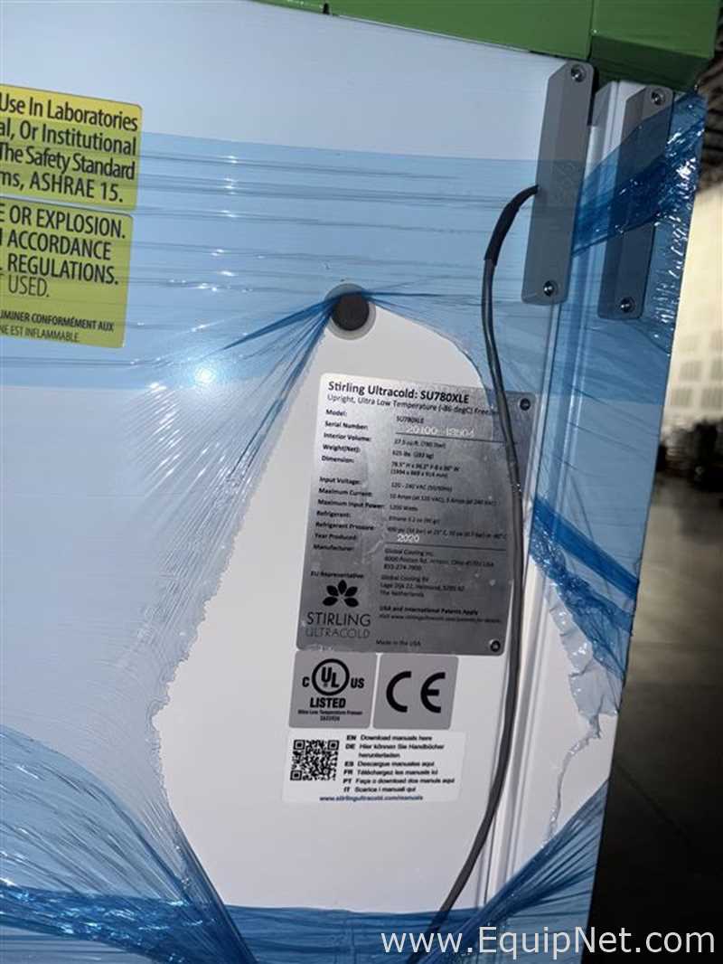 Stirling Ultracold SU780XLE Ultra-Low Temperature Freezer