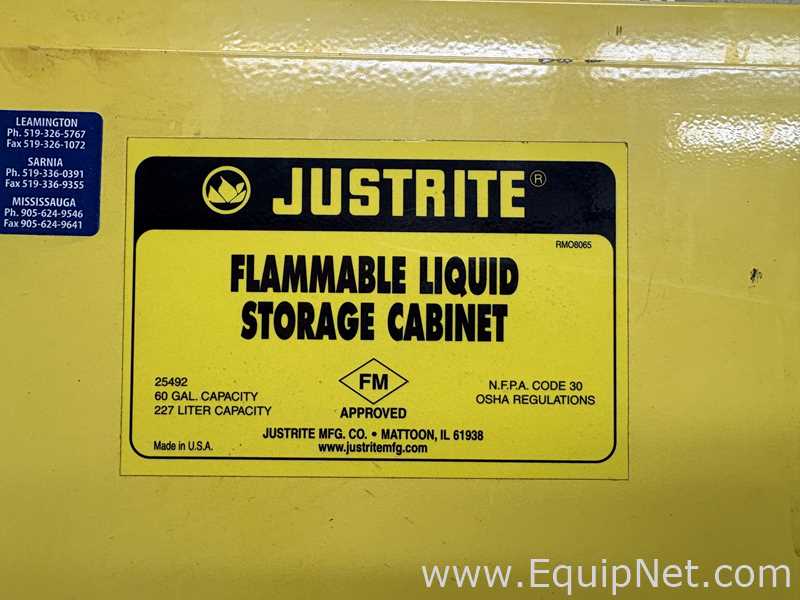 Justrite 60 Gallon Flamable Storage Cabinet and State Chemical Parts Washer