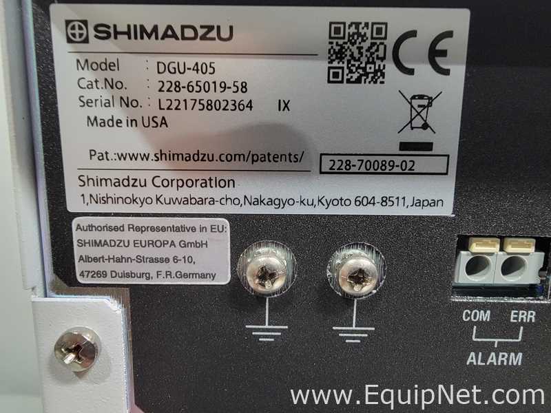 Shimadzu CTO-40C Column Oven with DGU-405 Degassing Unit