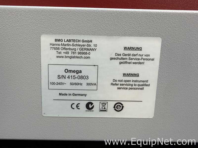 BMG Labtech GmbH FLUOstar Omega Microplate Reader