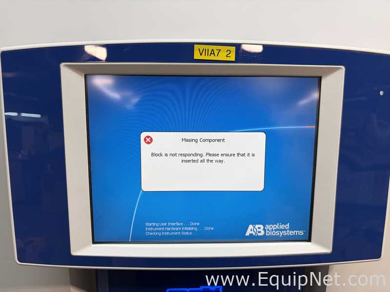 Applied Biosystems ViiA 7 Real-Time PCR System | MISSING COMPONENTS