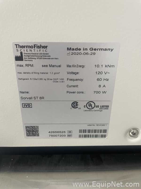 Centrífuga para laboratorio Thermo Fisher Scientific Sorvall ST 8R