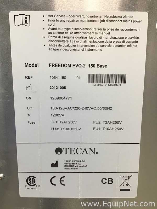 Tecan Freedom EVO-2 150 Base Automated Liquid Handler