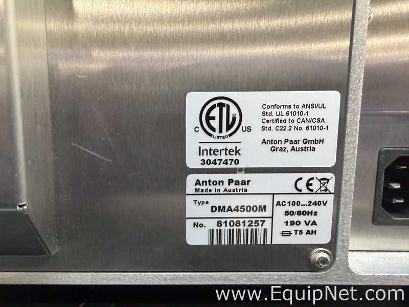 Lot of 2 Anton Paar DMA 4500M Density Meters With CBM-910 Printer