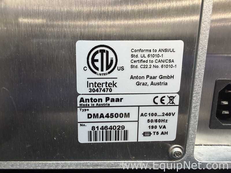 Lot of 2 Anton Paar DMA 4500M Density Meters With CBM-910 Printer