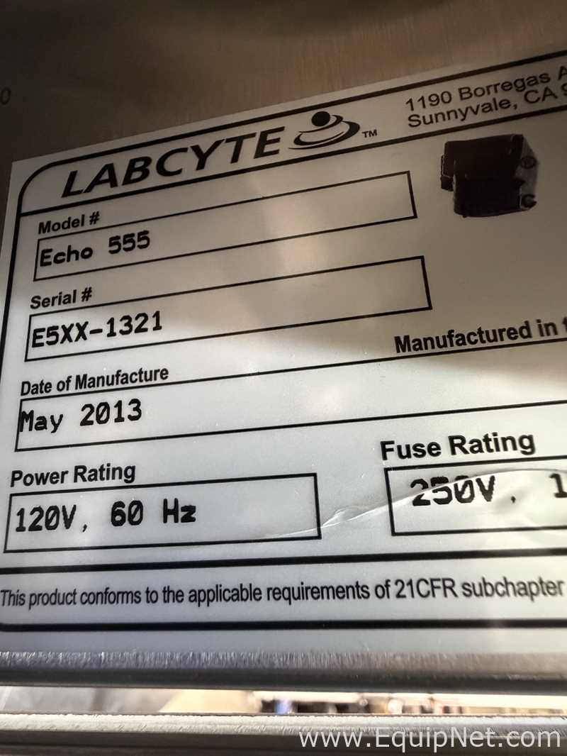 Labcyte Echo 555 Acoustic Liquid Handler