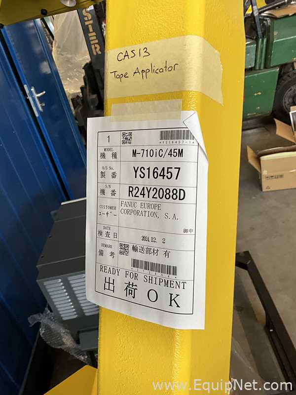 Unused Fanuc M-710iC/45M 6 Axis Multi-Purpose Robot With R-30iB Plus Controller and Pedant